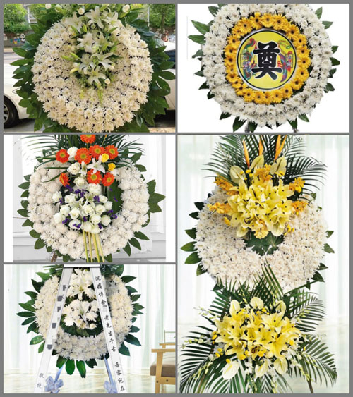 湖北黄冈市黄梅县小池镇殷垅村花圈速递